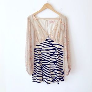 NWT Traffic People Mixed Print Romper